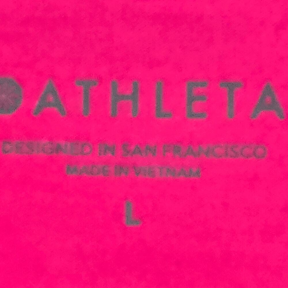 Athleta Essence Pink Twist Top. Size Large. - Picture 3 of 8